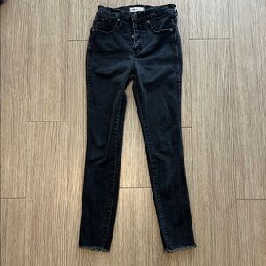 Madewell Size 24 Women's Gray/Black Highrise Skinny Jeans